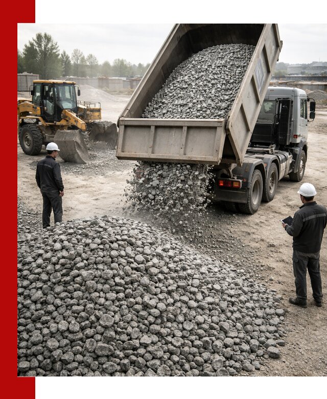 Доставка гранитного щебня фракции 20-40 в Северске