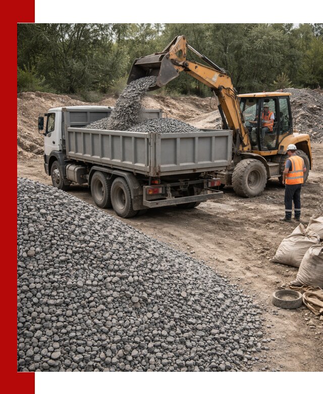 Доставка гравийного щебня в Северске оптом и в розницу