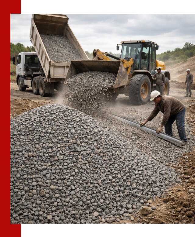 Гравийный щебень фракция 5-20 с доставкой в Северске
