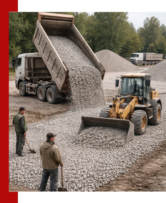 Купить гравийный щебень фракция 20-40 в Северске с доставкой