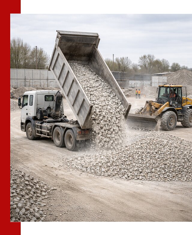 Доставка и продажа известнякового щебня в Северске