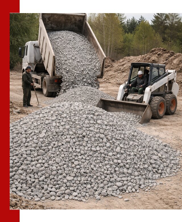 Доставка доломитового щебня в Северске напрямую от карьера
