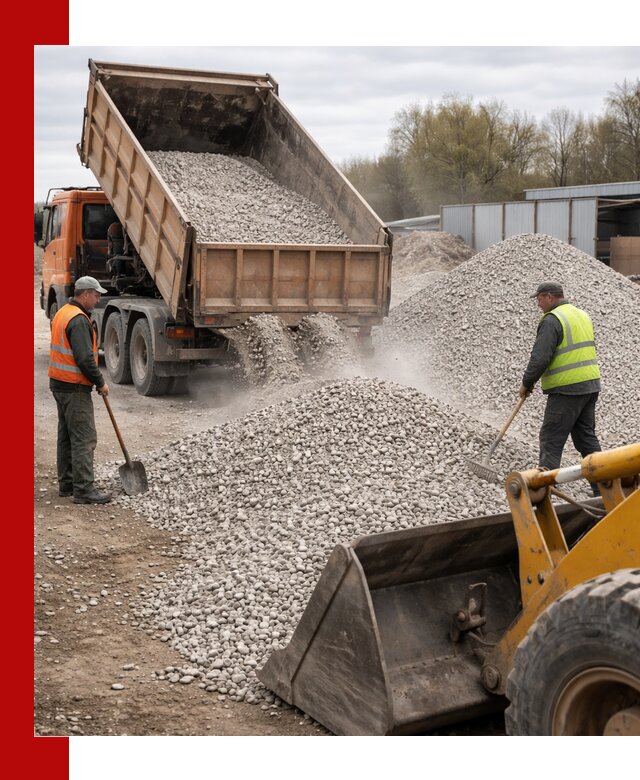 Доломитовый щебень фракции 5-20 с доставкой в Северске