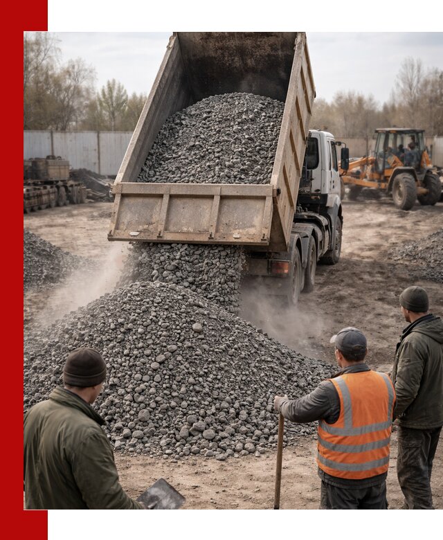 Доставка шлакового щебня в удобные сроки по выгодной цене в Северске