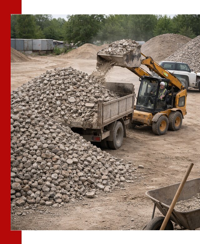 Доставка вторичного щебня в Северске для строительных работ