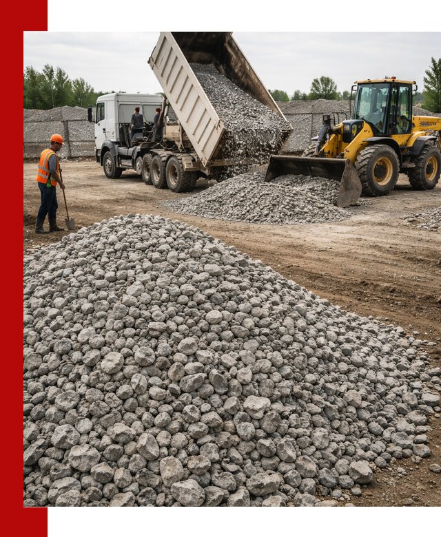 Доставка бетонного щебня фракции 40-70 в Северске