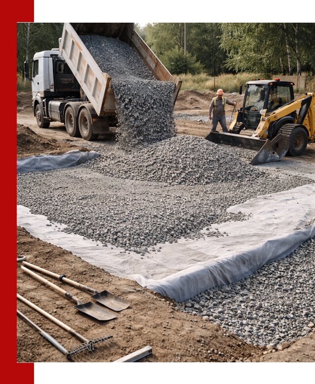 Щебень для фундамента с доставкой в Северске