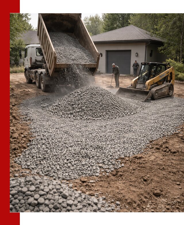 Щебень для парковки в Северске: доставка и укладка качественного материала