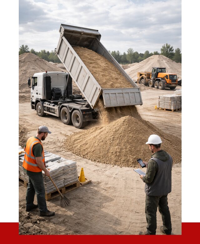 Карьерный песок с доставкой в Северске от 3742 р. ПРОНЕРУДСвк