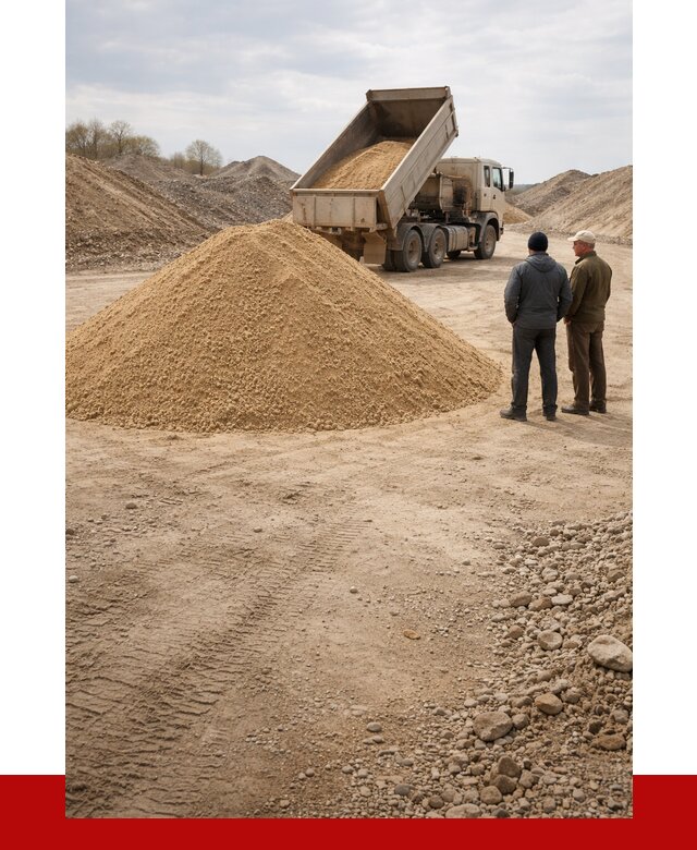 Карьерный песок крупнозернистый в Северске от 8836 р | ПРОНЕРУДСвк