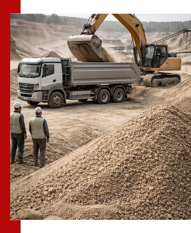 Карьерный крупнозернистый песок с доставкой в Северске