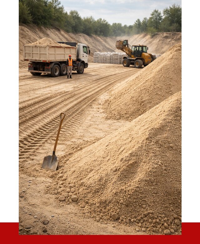 Карьерный песок мелкозернистый в Северске от 9356 р. | ПРОНЕРУДСвк
