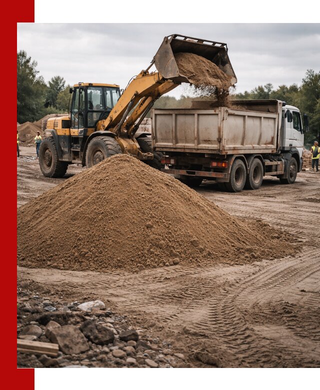 Доставка речного песка навалом в Северске быстро и выгодно