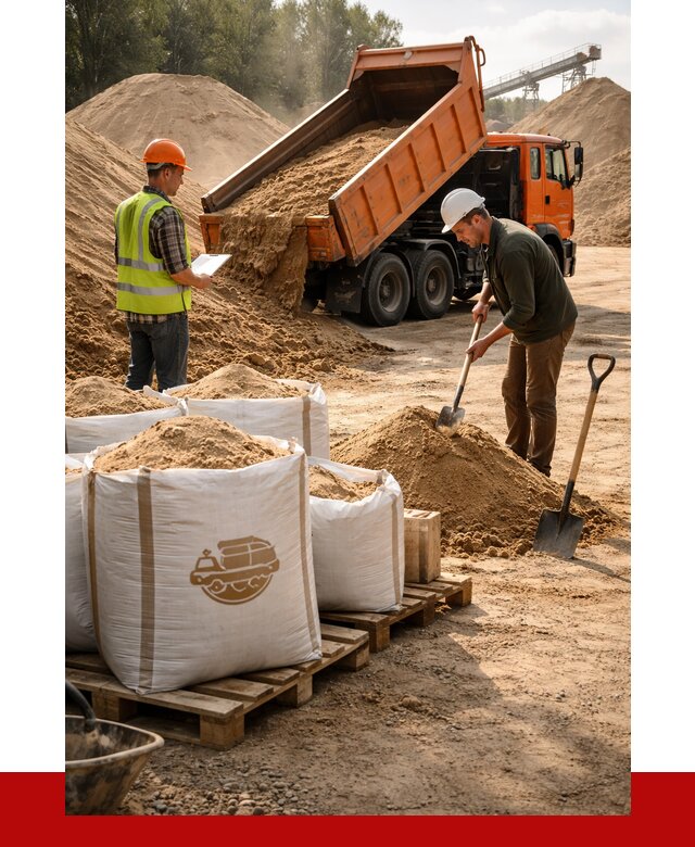 Строительный песок в Северске от 2287 р. с доставкой, ПРОНЕРУДСвк