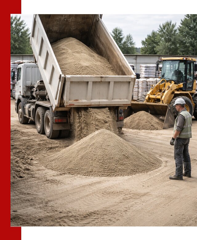 Поставка и доставка песка для бетона в Северске