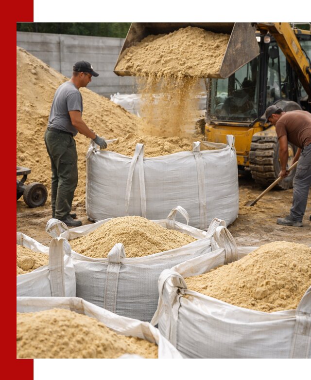 Поставка качественного песка для кладки в Северске