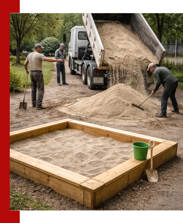Песок для песочницы с доставкой в Северске недорого и чистый