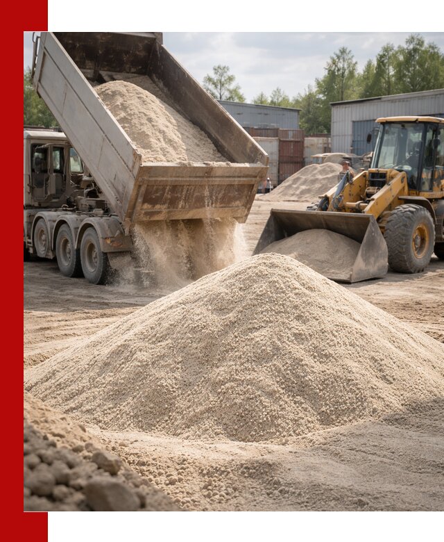 Кварцевый песок с доставкой в Северске для строительных работ