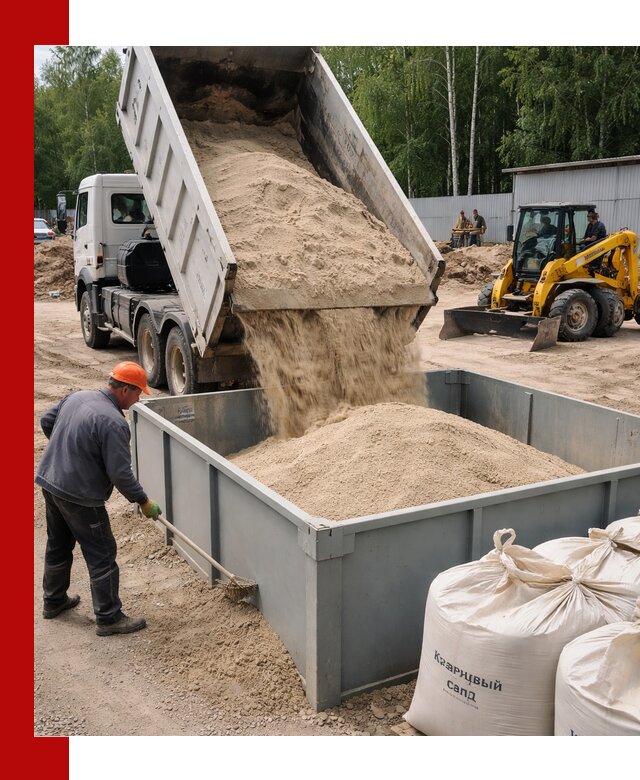 Кварцевый песок для фильтра в Северске — доставка и качество