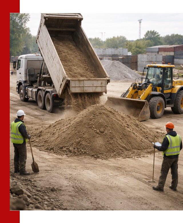 Доставка и продажа пескогрунта оптом и в розницу в Северске