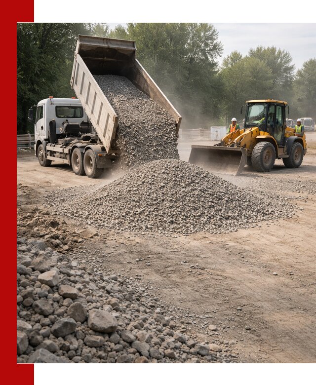 Гравий фракция 5–20 доставка в Северске оптом и в розницу