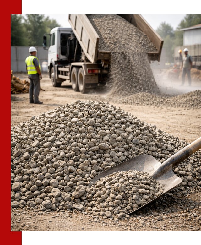 Доставка гравия фракции 20-40 в Северске с самосвалами