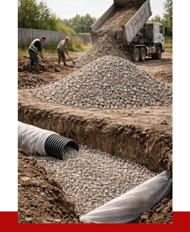 Гравий для дренажа в Северске от 2287 р., доставка ПРОНЕРУДСвк