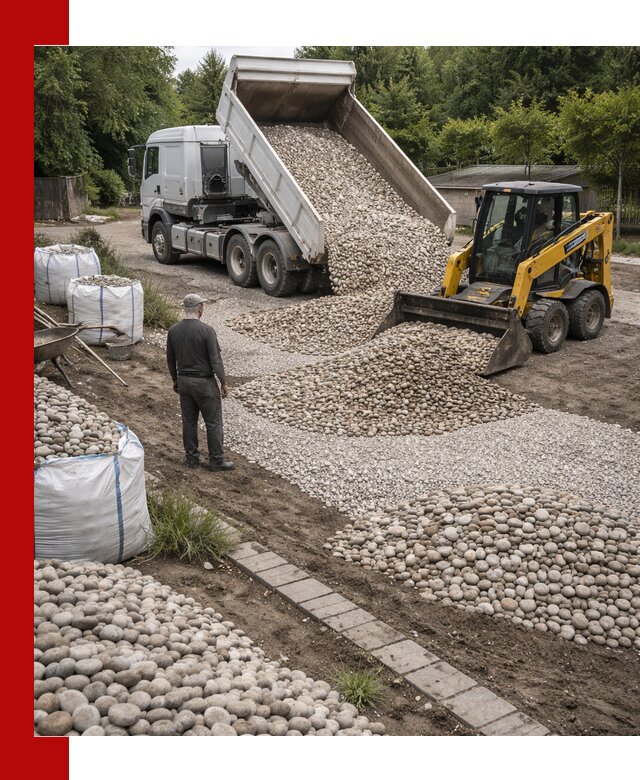 Доставка морской гальки оптом и в розницу в Северске