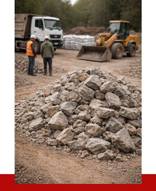 Купить бутовый камень с доставкой в Северске от 2391 р. | ПРОНЕРУДСвк
