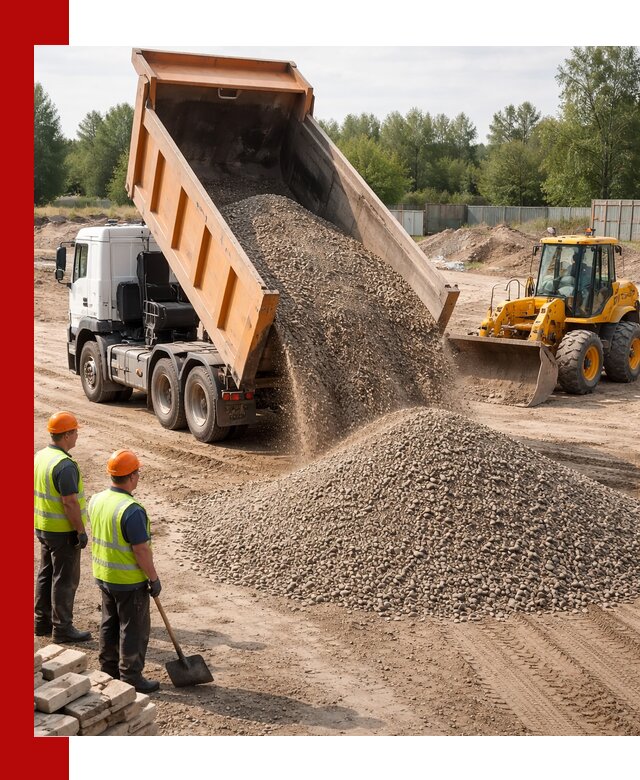 Доставка щебёночно-песчаной смеси ЩПС С7 в Северске