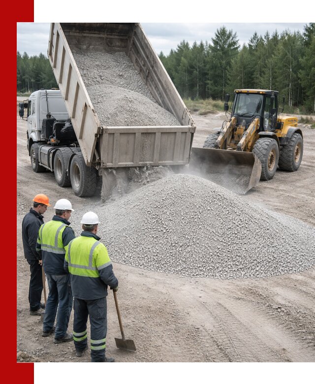 Известняковый отсев 0-5 доставка в Северске быстро и выгодно
