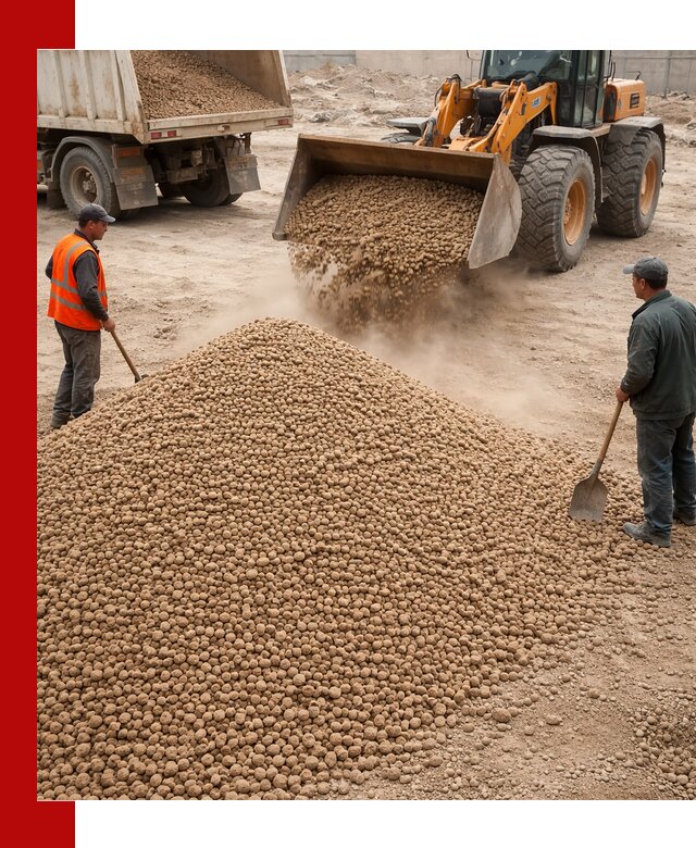 Керамзит фракция 10-20 с доставкой в Северске