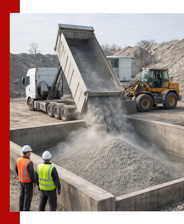 Доставка цемента навалом в Северске крупными партиями