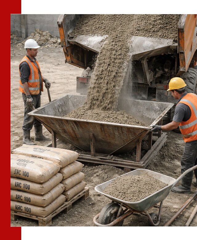 Доставка цементно-песчаной смеси М100 в Северске