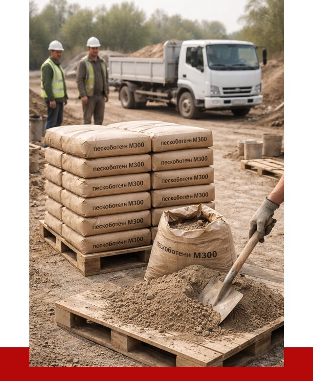 Пескобетон М300 в Северске с доставкой от 4834 р. за куб | ПРОНЕРУДСвк