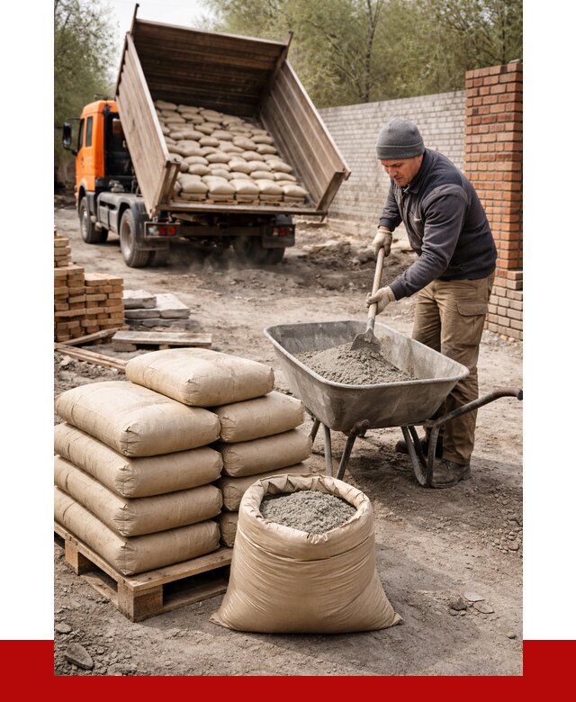 Купить сухую смесь для кладки в Северске от 1247 р. | ПРОНЕРУДСвк