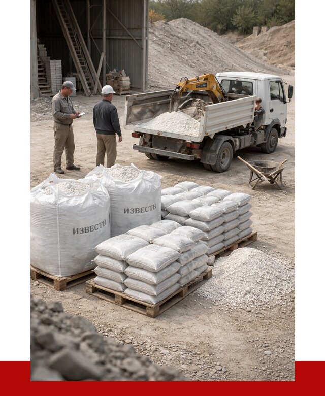 Известь строительная в Северске с доставкой от 4366 р. | ПРОНЕРУДСвк