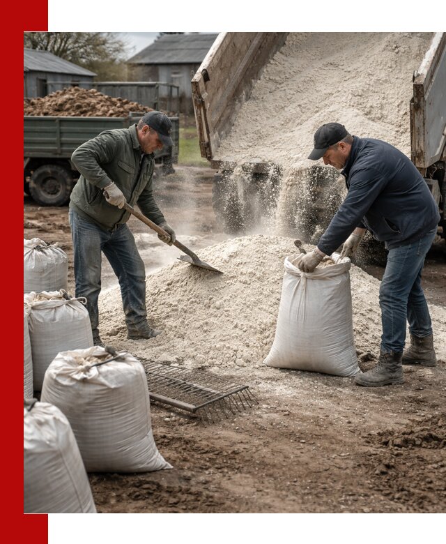 Доставка извести пушонки в Северске оптом и мелким оптом