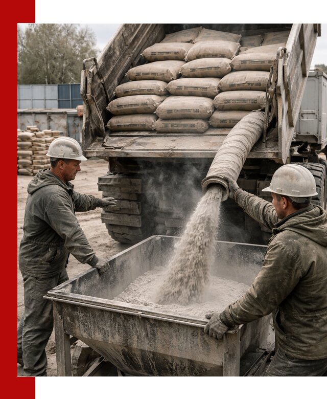 Доставка цемента М400 в Северске оптом и в розницу