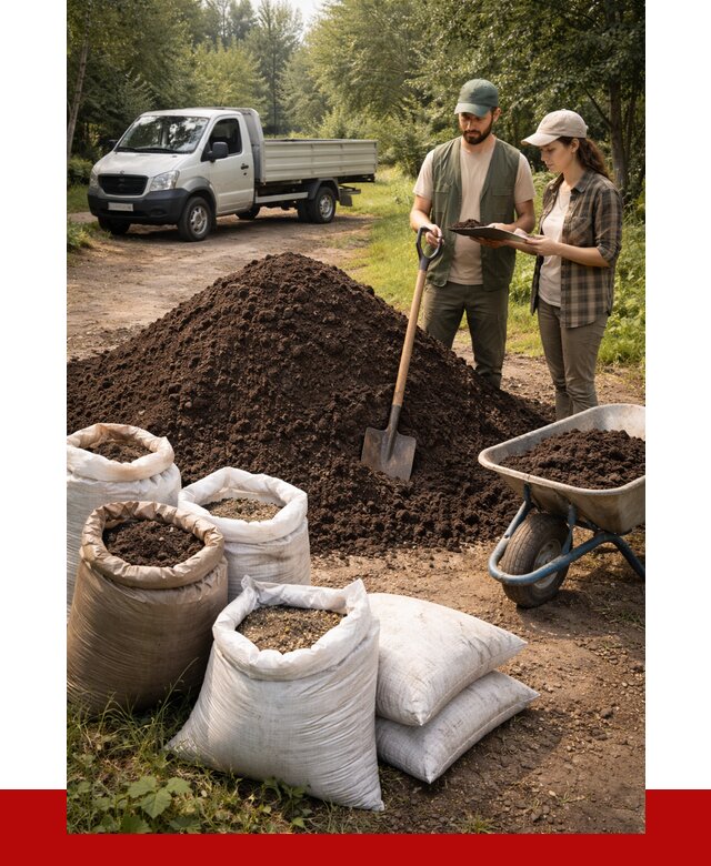 Купить грунт с доставкой в Северске от 4678 р. за м3 | ПРОНЕРУДСвк