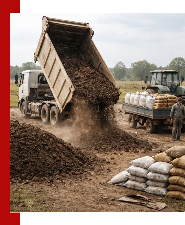 Доставка грунта и удобрений оптом в Северске для сельхоз и строительства