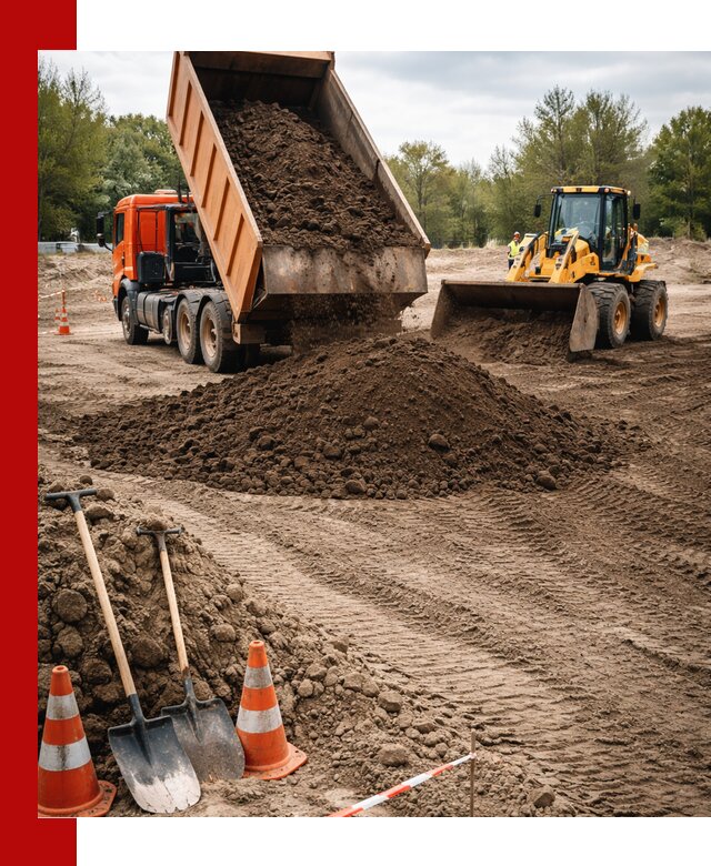 Поставка и доставка планировочного грунта в Северске