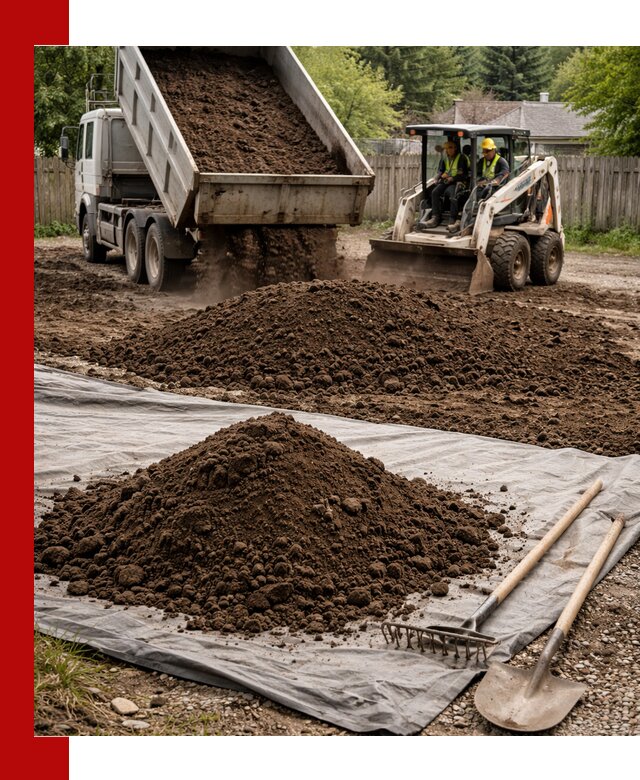 Грунт для отсыпки участка с доставкой в Северске