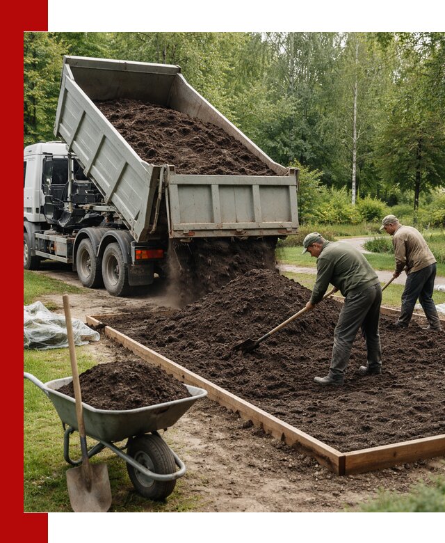 Доставка грунта для озеленения и благоустройства в Северске
