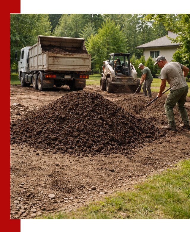 Доставка и укладка грунта для газона в Северске