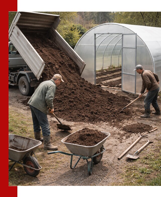 Грунт для теплицы с доставкой в Северске — плодородный субстрат под растения