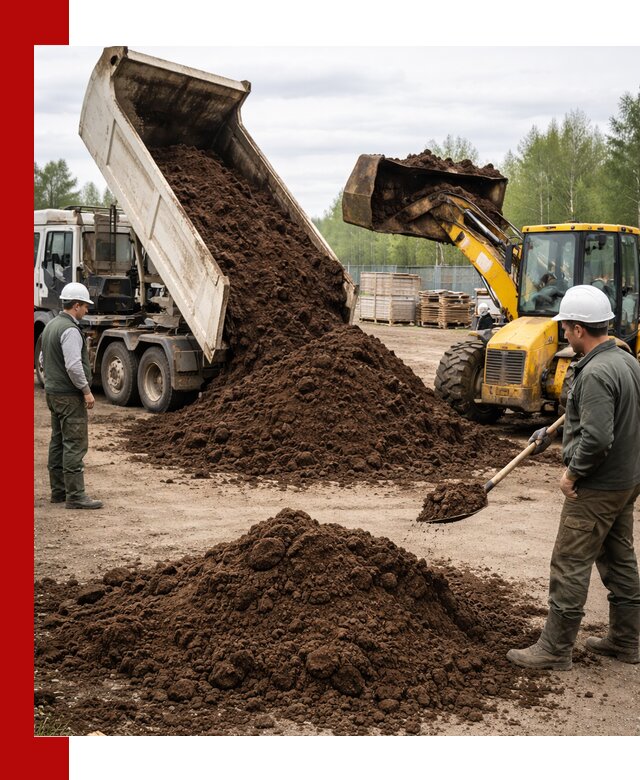 Доставка торфа оптом и в мешках в Северске