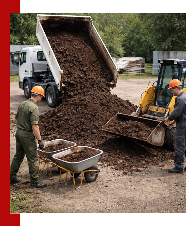Доставка торфо-земляной смеси в Северске для огорода и ландшафта