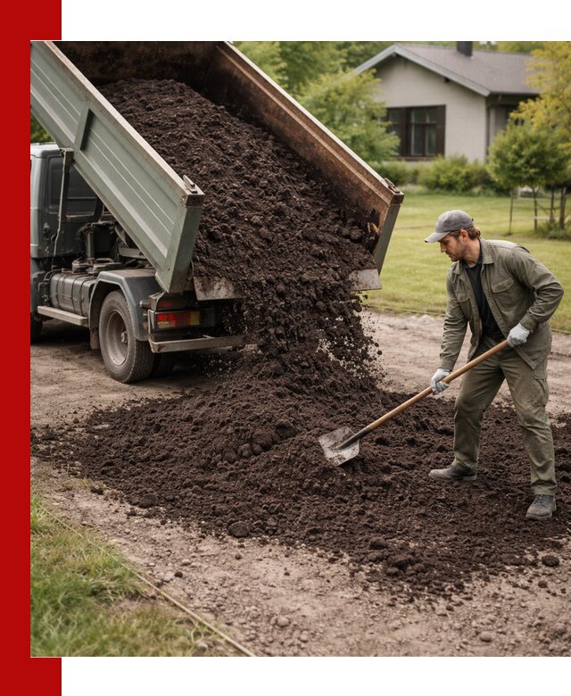 Чернозем для газона с доставкой в Северске быстро и качественно