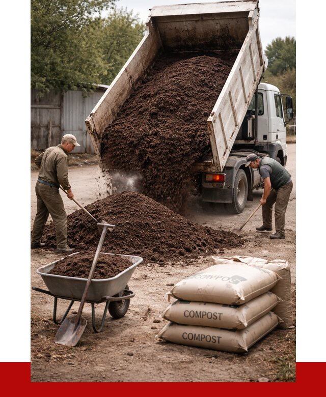 Купить компост в Северске от 4366 р. за куб с доставкой | ПРОНЕРУДСвк